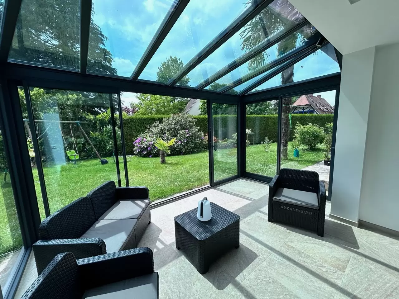 Veranda aluminium sur mesure personnalisée Duthei