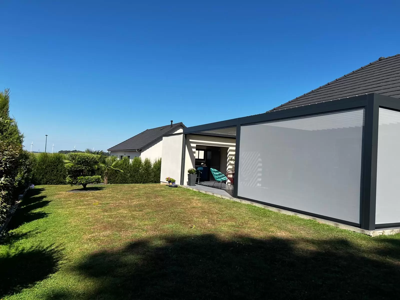 Vérandas, pergolas et SPA - PERGOLA BIOCLIMATIQUE DOUBLE MODULE